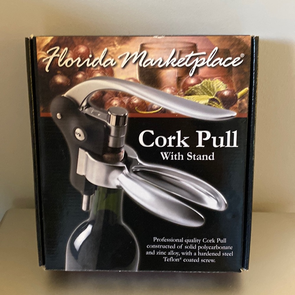 New never used cork pull-missing stand-smoke free home
